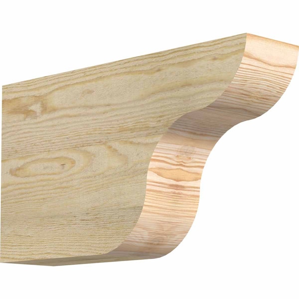 Ekena Millwork Carmel Rough Sawn Rafter Tail, Douglas Fir, 4"W x 10"H x 18"L RFT04X10X18CAR00RDF - main